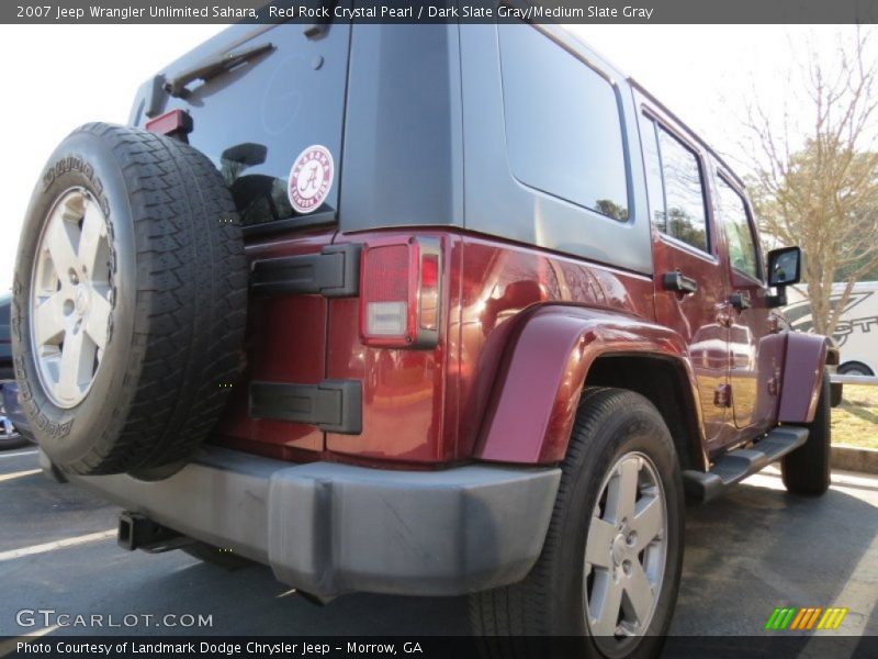 Red Rock Crystal Pearl / Dark Slate Gray/Medium Slate Gray 2007 Jeep Wrangler Unlimited Sahara