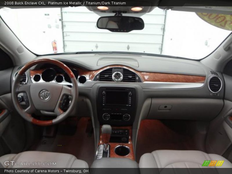 Platinum Ice Metallic / Titanium/Dark Titanium 2008 Buick Enclave CXL