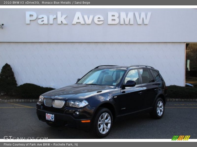 Monaco Blue Metallic / Sand Beige 2010 BMW X3 xDrive30i