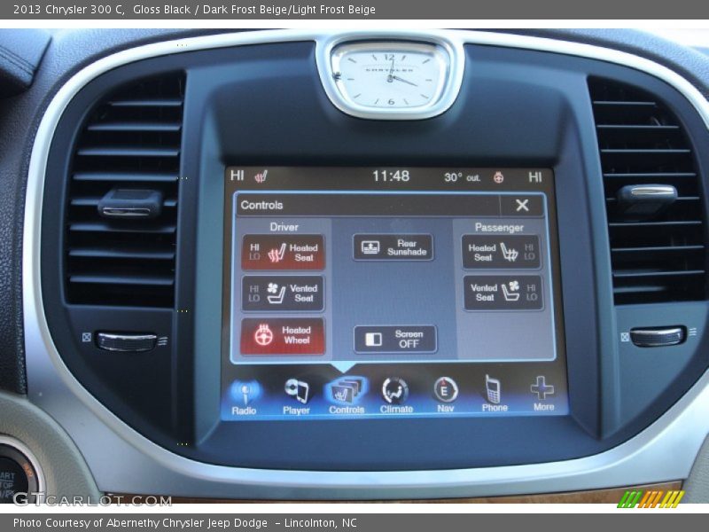 Gloss Black / Dark Frost Beige/Light Frost Beige 2013 Chrysler 300 C