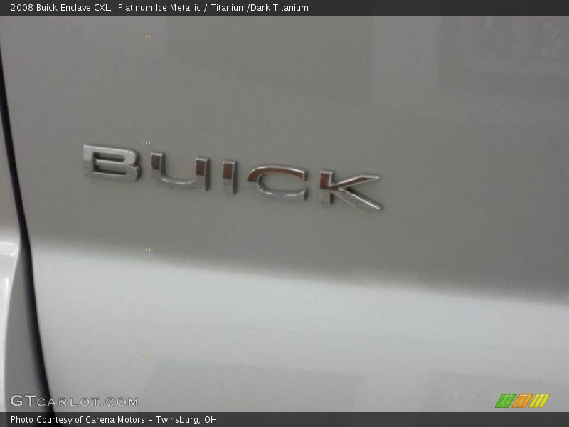 Platinum Ice Metallic / Titanium/Dark Titanium 2008 Buick Enclave CXL