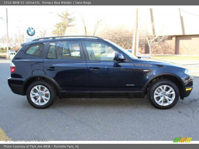 Monaco Blue Metallic / Sand Beige 2010 BMW X3 xDrive30i