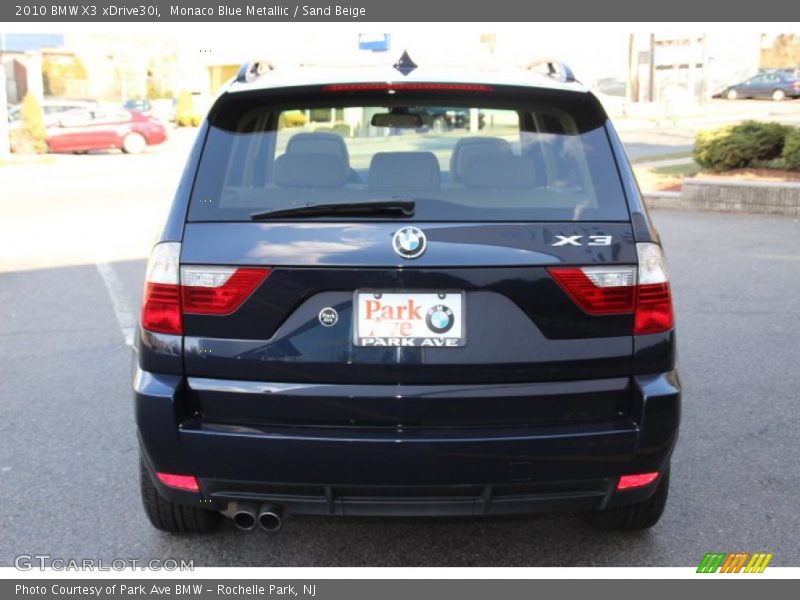 Monaco Blue Metallic / Sand Beige 2010 BMW X3 xDrive30i