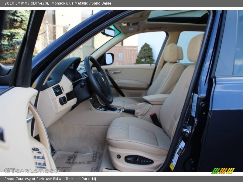 Monaco Blue Metallic / Sand Beige 2010 BMW X3 xDrive30i