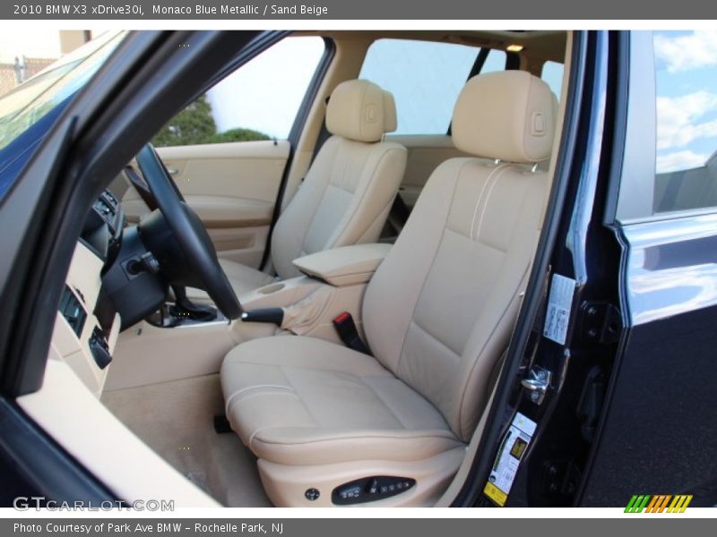 Monaco Blue Metallic / Sand Beige 2010 BMW X3 xDrive30i