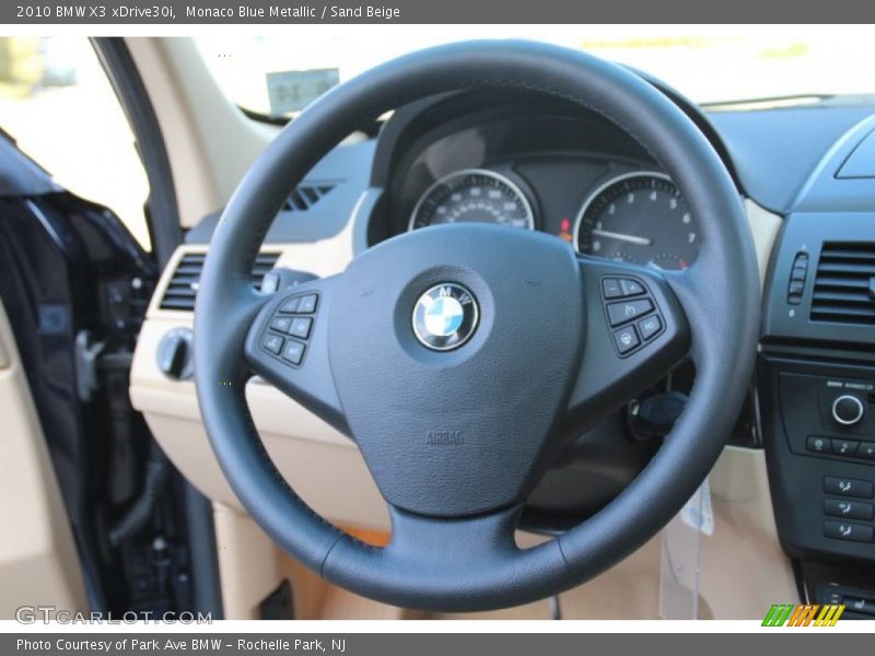 Monaco Blue Metallic / Sand Beige 2010 BMW X3 xDrive30i