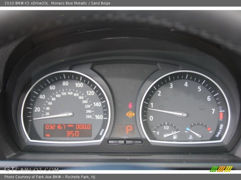 Monaco Blue Metallic / Sand Beige 2010 BMW X3 xDrive30i