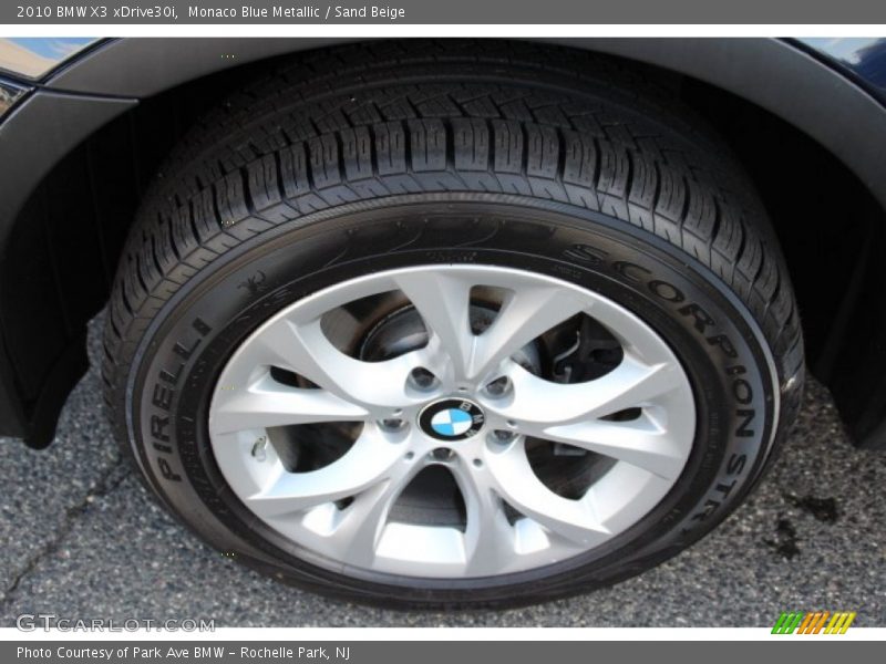 Monaco Blue Metallic / Sand Beige 2010 BMW X3 xDrive30i