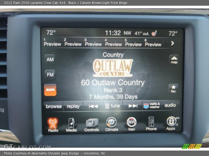 Audio System of 2013 2500 Laramie Crew Cab 4x4