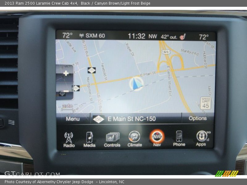 Navigation of 2013 2500 Laramie Crew Cab 4x4