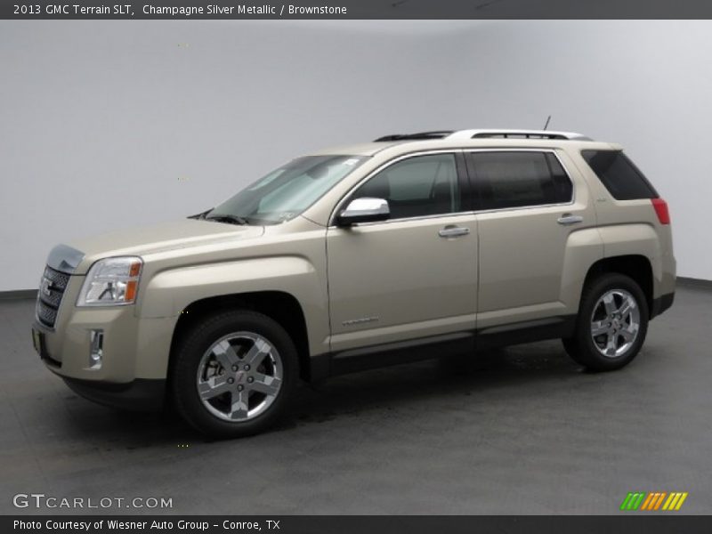 Champagne Silver Metallic / Brownstone 2013 GMC Terrain SLT