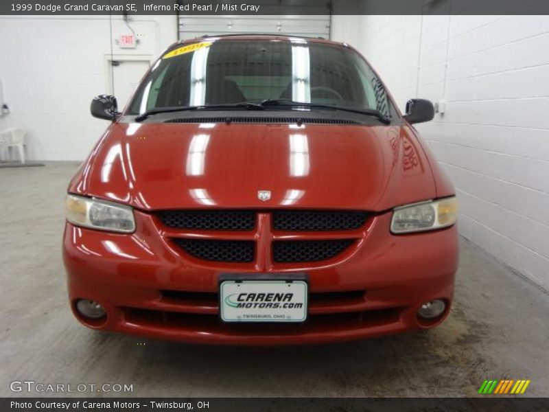 Inferno Red Pearl / Mist Gray 1999 Dodge Grand Caravan SE
