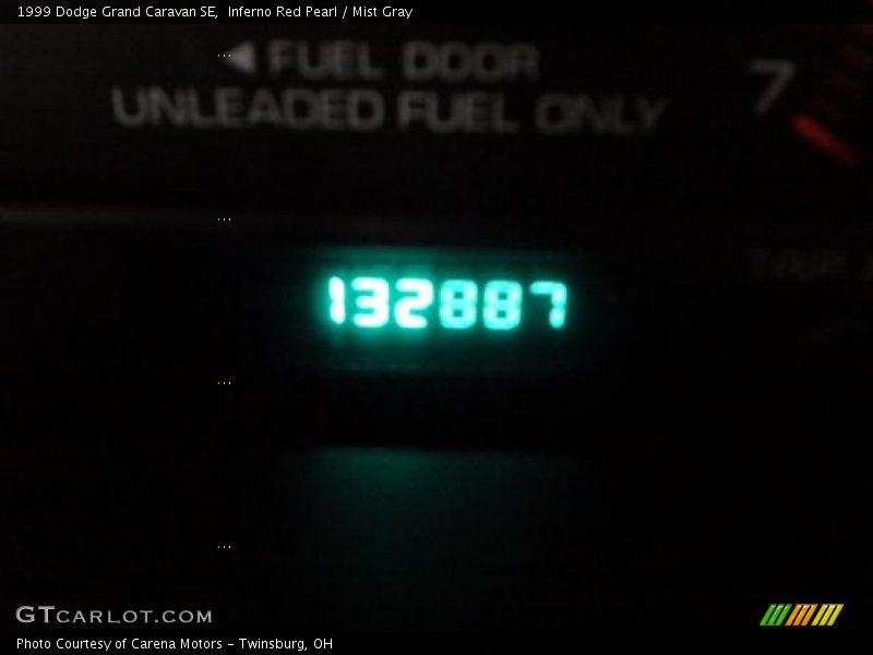 Inferno Red Pearl / Mist Gray 1999 Dodge Grand Caravan SE