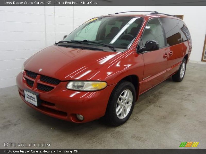 Inferno Red Pearl / Mist Gray 1999 Dodge Grand Caravan SE