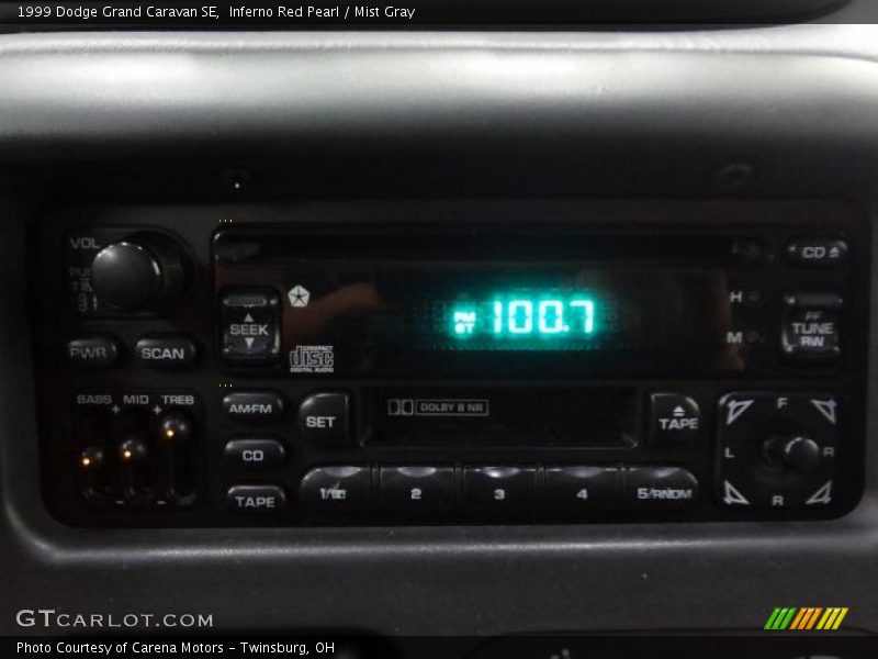 Inferno Red Pearl / Mist Gray 1999 Dodge Grand Caravan SE
