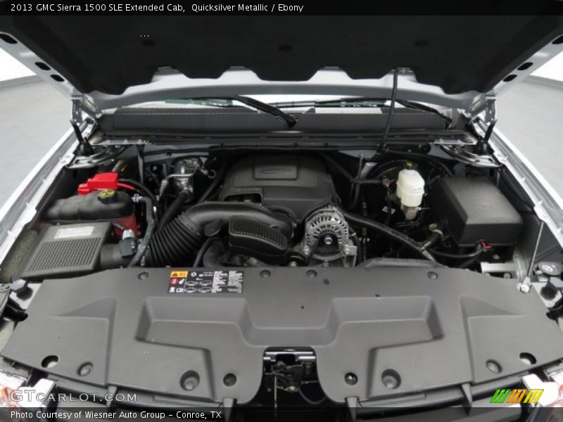 Quicksilver Metallic / Ebony 2013 GMC Sierra 1500 SLE Extended Cab