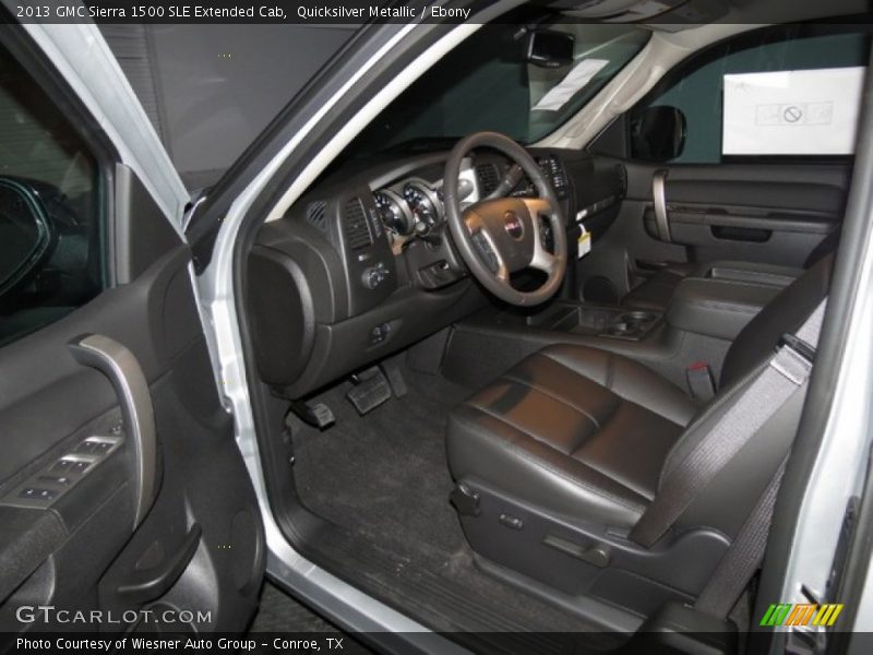 Quicksilver Metallic / Ebony 2013 GMC Sierra 1500 SLE Extended Cab