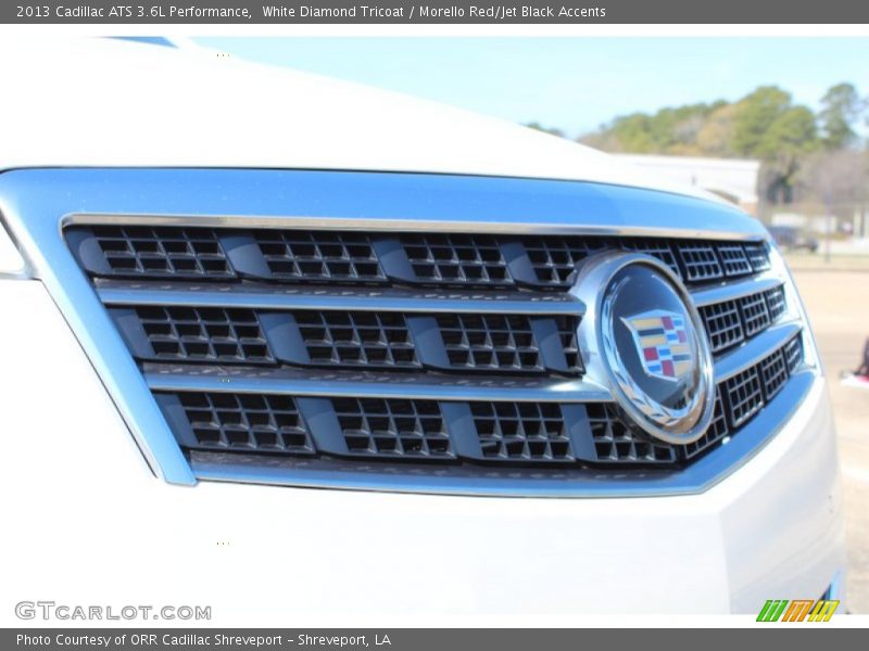 White Diamond Tricoat / Morello Red/Jet Black Accents 2013 Cadillac ATS 3.6L Performance