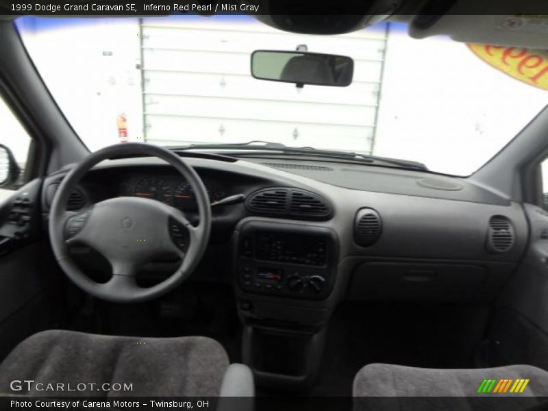 Inferno Red Pearl / Mist Gray 1999 Dodge Grand Caravan SE