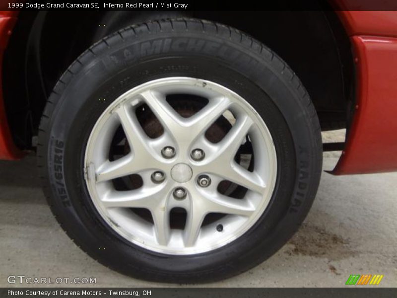 Inferno Red Pearl / Mist Gray 1999 Dodge Grand Caravan SE