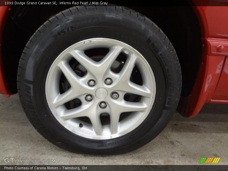 Inferno Red Pearl / Mist Gray 1999 Dodge Grand Caravan SE