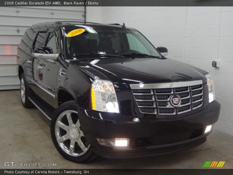 Black Raven / Ebony 2008 Cadillac Escalade ESV AWD