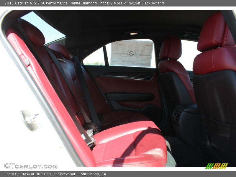 White Diamond Tricoat / Morello Red/Jet Black Accents 2013 Cadillac ATS 3.6L Performance