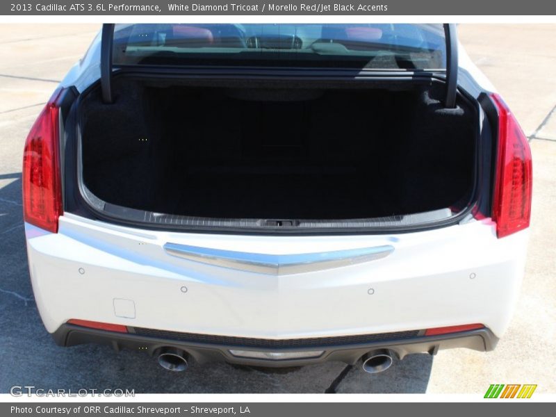 White Diamond Tricoat / Morello Red/Jet Black Accents 2013 Cadillac ATS 3.6L Performance