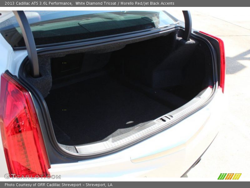 White Diamond Tricoat / Morello Red/Jet Black Accents 2013 Cadillac ATS 3.6L Performance