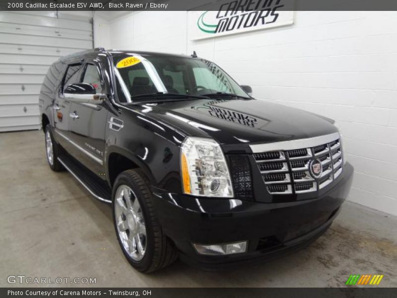 Black Raven / Ebony 2008 Cadillac Escalade ESV AWD