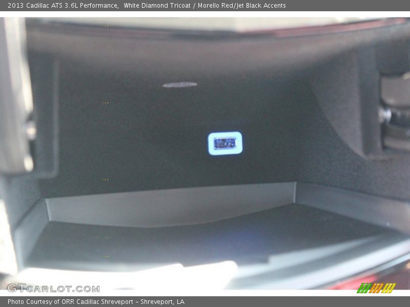 White Diamond Tricoat / Morello Red/Jet Black Accents 2013 Cadillac ATS 3.6L Performance