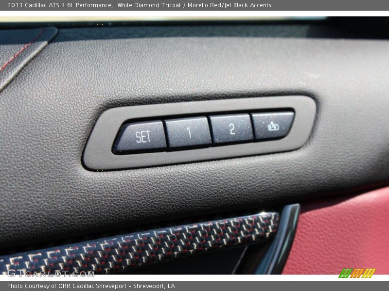 White Diamond Tricoat / Morello Red/Jet Black Accents 2013 Cadillac ATS 3.6L Performance