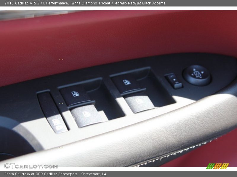 White Diamond Tricoat / Morello Red/Jet Black Accents 2013 Cadillac ATS 3.6L Performance