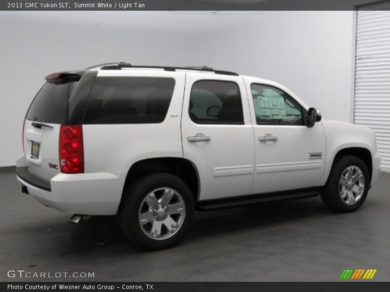 Summit White / Light Tan 2013 GMC Yukon SLT
