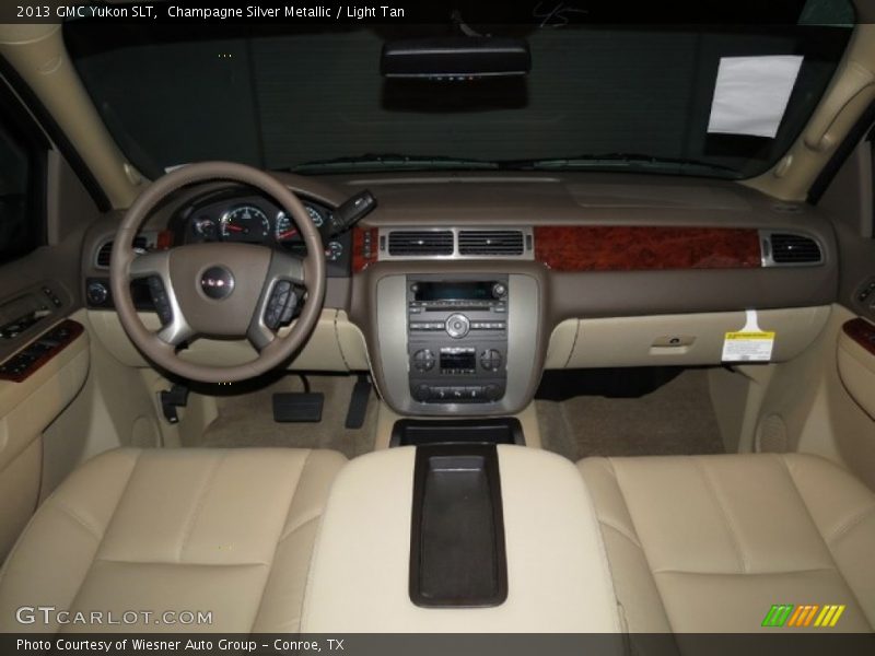 Champagne Silver Metallic / Light Tan 2013 GMC Yukon SLT