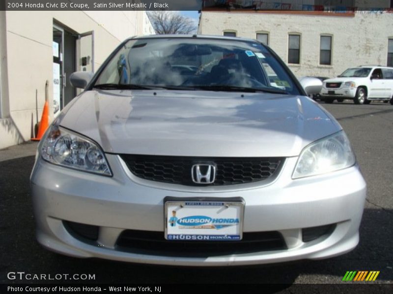 Satin Silver Metallic / Black 2004 Honda Civic EX Coupe