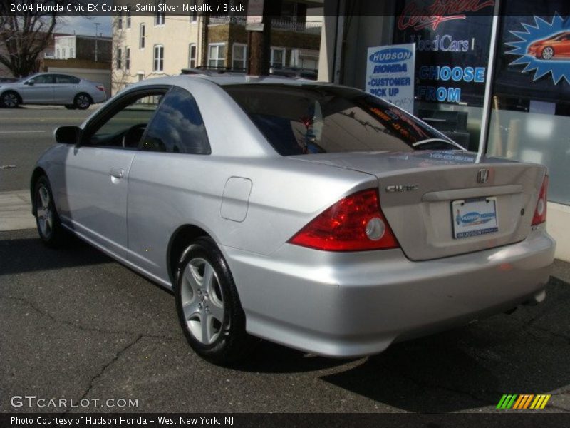 Satin Silver Metallic / Black 2004 Honda Civic EX Coupe