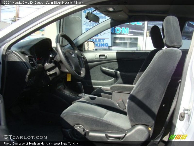 Satin Silver Metallic / Black 2004 Honda Civic EX Coupe