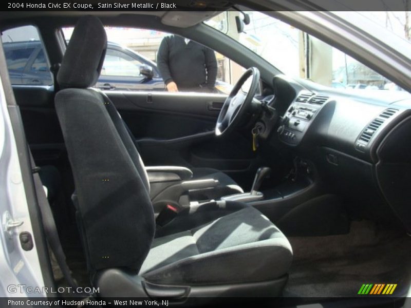 Satin Silver Metallic / Black 2004 Honda Civic EX Coupe