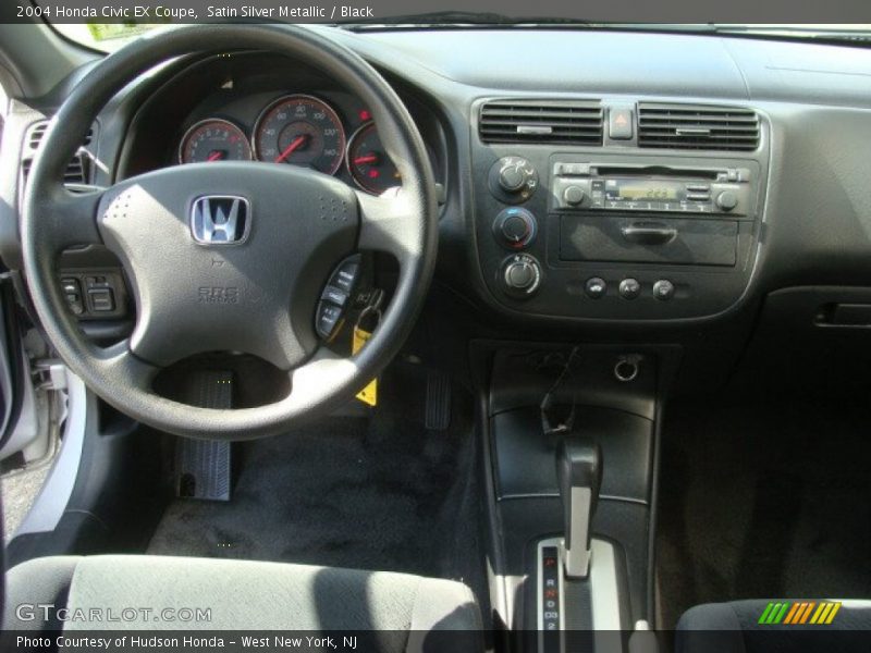 Satin Silver Metallic / Black 2004 Honda Civic EX Coupe