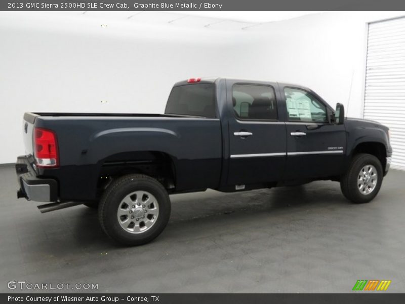 Graphite Blue Metallic / Ebony 2013 GMC Sierra 2500HD SLE Crew Cab