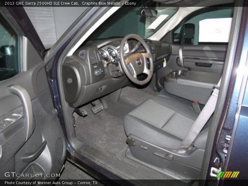 Graphite Blue Metallic / Ebony 2013 GMC Sierra 2500HD SLE Crew Cab