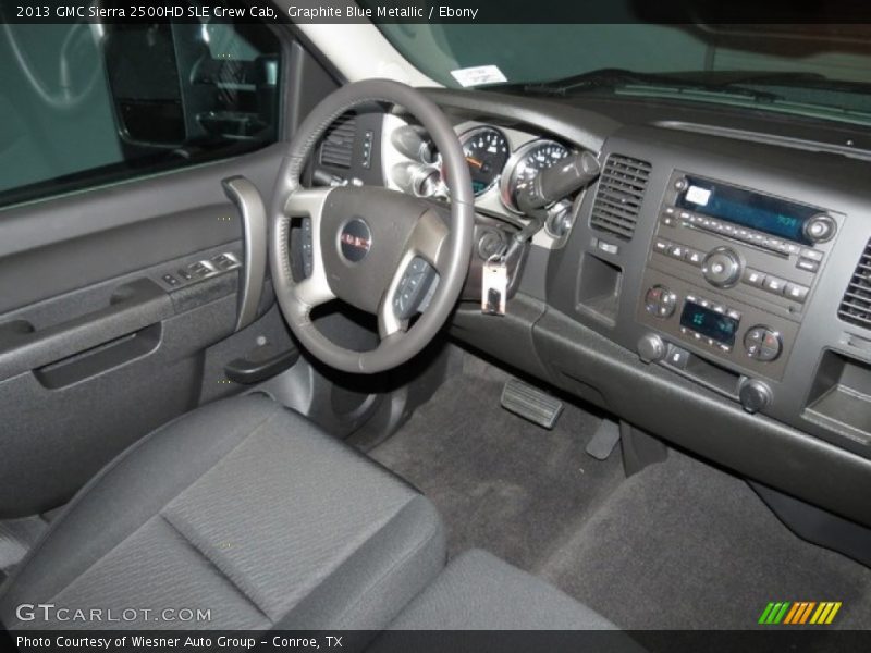 Graphite Blue Metallic / Ebony 2013 GMC Sierra 2500HD SLE Crew Cab