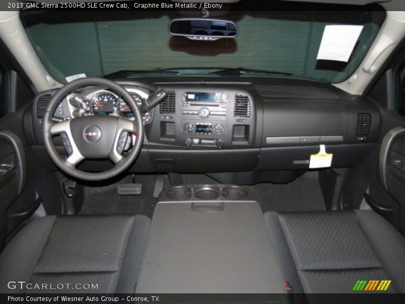Graphite Blue Metallic / Ebony 2013 GMC Sierra 2500HD SLE Crew Cab