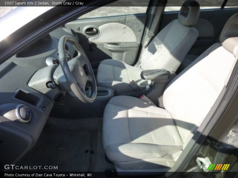 Storm Gray / Gray 2007 Saturn ION 2 Sedan
