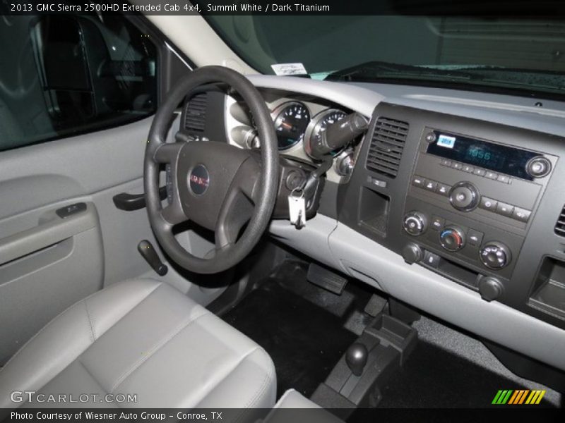 Summit White / Dark Titanium 2013 GMC Sierra 2500HD Extended Cab 4x4