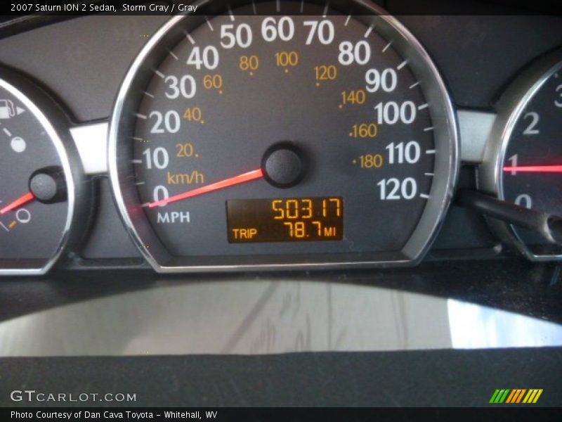 Storm Gray / Gray 2007 Saturn ION 2 Sedan
