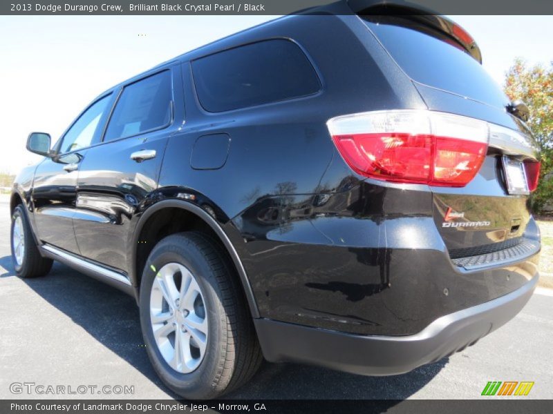 Brilliant Black Crystal Pearl / Black 2013 Dodge Durango Crew