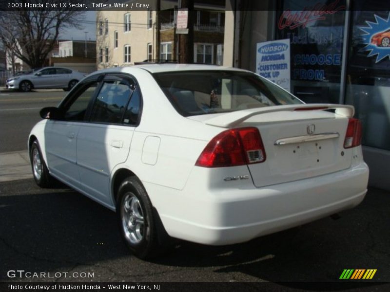 Taffeta White / Gray 2003 Honda Civic LX Sedan
