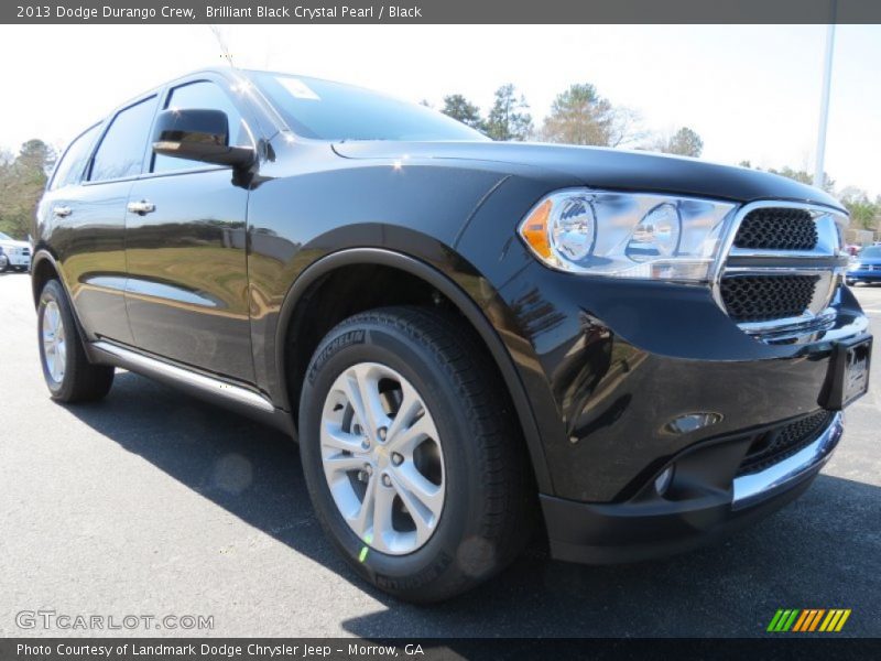 Brilliant Black Crystal Pearl / Black 2013 Dodge Durango Crew